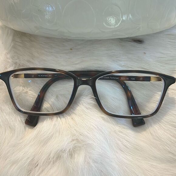 COACH Tortoise Shell Glasses W/ Case main image 8